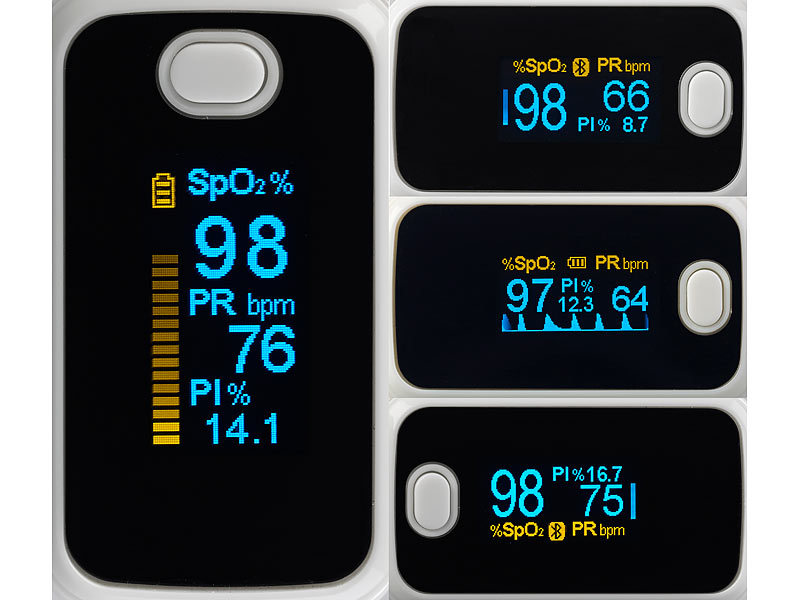 ; Finger-Pulsoximeter mit PC-Datenauswertung, Oberarm-Blutdruckmessgeräte 
