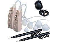 newgen medicals 2er-Set HdO-Hörverstärker, 43 dB Verstärkung, 22-Stunden-Akku, USB; IdO-Hörverstärker IdO-Hörverstärker IdO-Hörverstärker IdO-Hörverstärker 