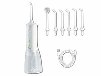 newgen medicals Kabellose Munddusche, USB Munddusche; Akku-Schallzahnbürsten Akku-Schallzahnbürsten Akku-Schallzahnbürsten