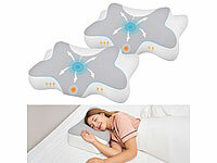 newgen medicals Kissen für Bauchschläfer, Orthopädisches Kissen; Reisekissen, Shiatsu MassagekissenMemory-Foam-Rückenkissen Reisekissen, Shiatsu MassagekissenMemory-Foam-Rückenkissen Reisekissen, Shiatsu MassagekissenMemory-Foam-Rückenkissen
