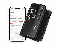 newgen medicals Reise Blutdruckmessgerät, Digital-Blutdruckmessgerät; Fitnesstracker-Ringe mit Touch-Steuerung, Herzfrequenz, SpO2 und Schlafanalyse Fitnesstracker-Ringe mit Touch-Steuerung, Herzfrequenz, SpO2 und Schlafanalyse Fitnesstracker-Ringe mit Touch-Steuerung, Herzfrequenz, SpO2 und Schlafanalyse