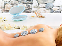 newgen medicals Hot-Stone-Massage-Set mit 4 Steinen; Massage-Duobälle Massage-Duobälle Massage-Duobälle 