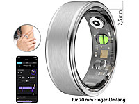 newgen medicals Smart Ring, Fitness-Smart-Ring; Fitness-Armbänder mit Blutdruck-Anzeige und EKG-Aufzeichnung, Fitness- und Schlaftracker-Ringe mit SOS-Funktion und Touch-Steuerung Fitness-Armbänder mit Blutdruck-Anzeige und EKG-Aufzeichnung, Fitness- und Schlaftracker-Ringe mit SOS-Funktion und Touch-Steuerung Fitness-Armbänder mit Blutdruck-Anzeige und EKG-Aufzeichnung, Fitness- und Schlaftracker-Ringe mit SOS-Funktion und Touch-Steuerung 