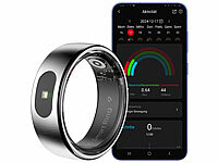 newgen medicals Health Ring, Fitness-Ring mit Pulsmesser